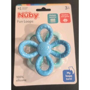 Nuby Fun Loops 100% Silicone Teether